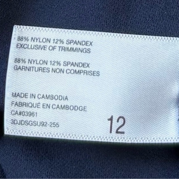 ALFRED SUNG, Navy Pull-On Capri Pants, Size 12, Stretch, Minimalist Workwear - Picture 8 of 9